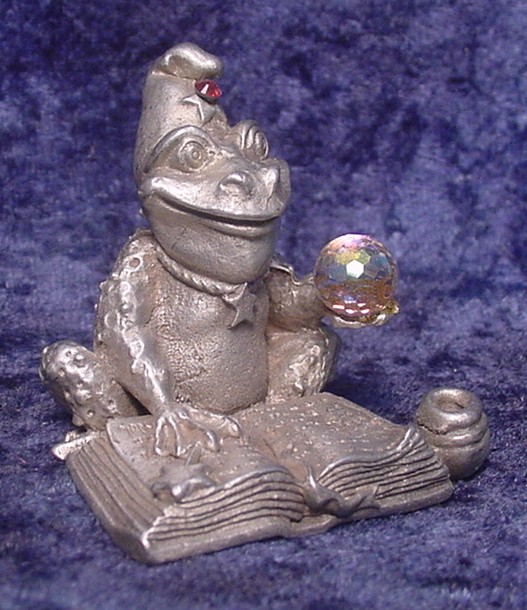 pewter wizard frog