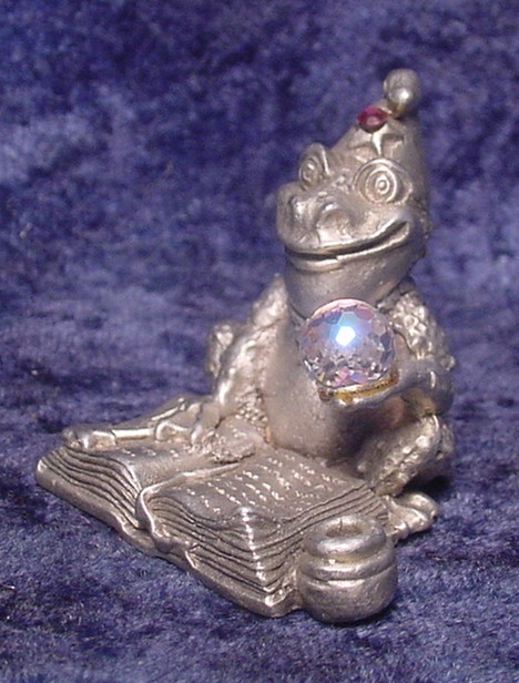 pewter wizard frog