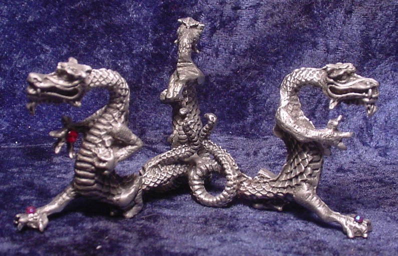 Pewter Dragon Stand