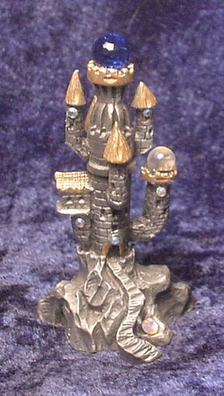 Details about   Pewter Castle Figurine  3 1/4  inches tall 