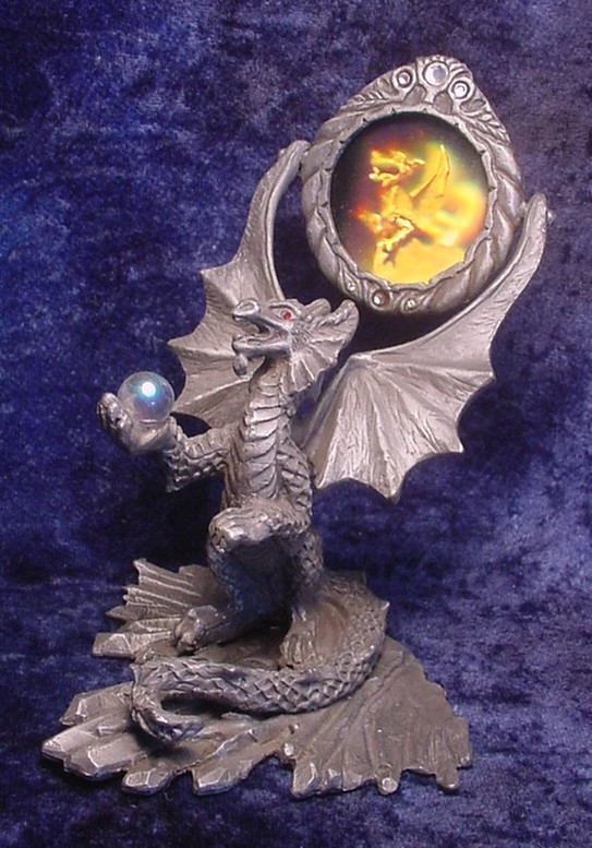 Pewter Dragon with Athame Dagger