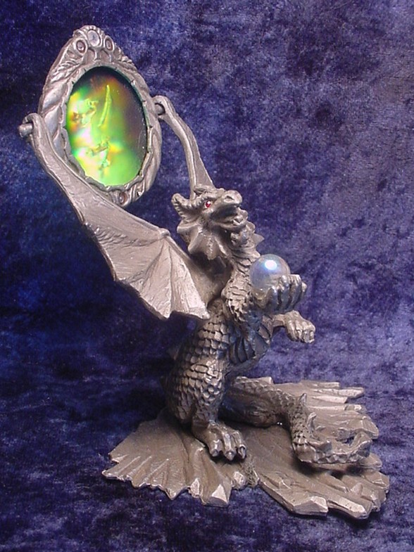 Pewter Dragon with Dagger