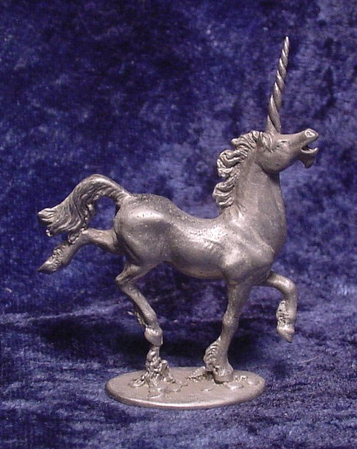 pewter unicorn