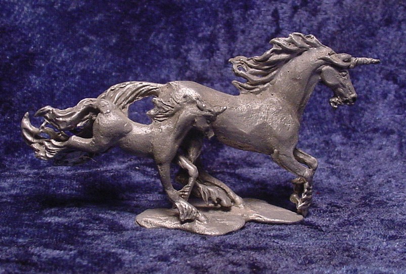 pewter unicorn