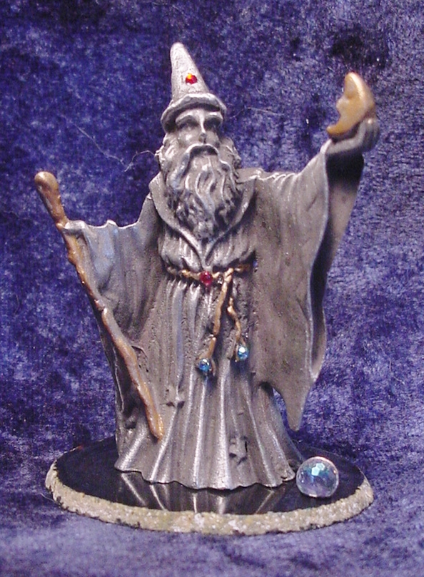 Pewter Wizard, Sorceress, and Witch Figurines