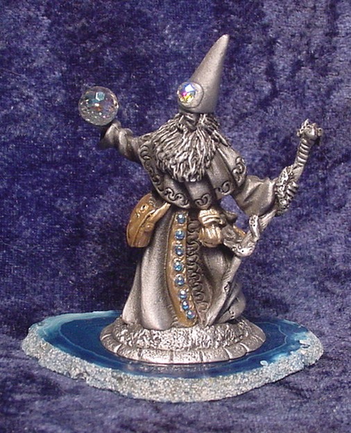 Pewter Wizard, Sorceress, and Witch Figurines