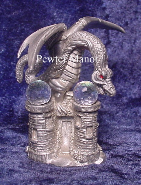 pewter castle and dragon